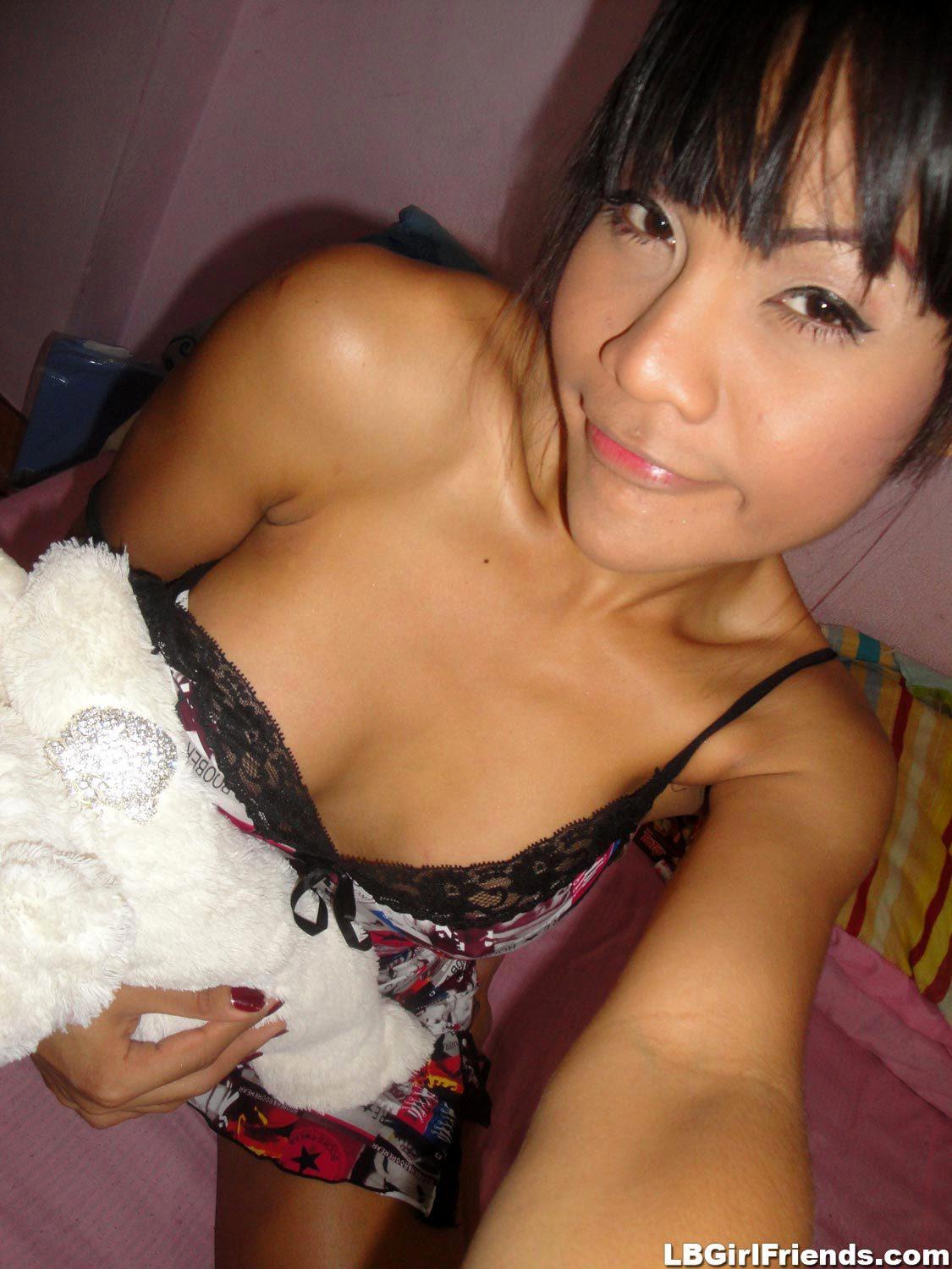 Little And Cute Ladyboy Masturbates Her Enormous Tool And Sperms For The Camera